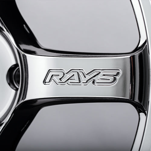 Rays Gram Lights 57CR 'Black Metal Coat' Chrome Limited Edition Colour