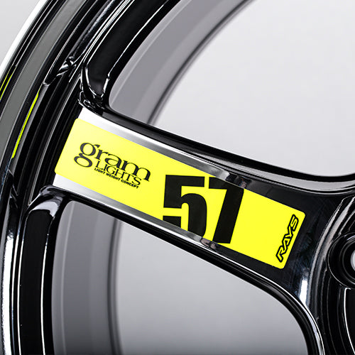 Rays Gram Lights 57CR 'Black Metal Coat' Chrome Limited Edition Colour