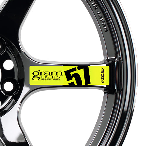 Rays Gram Lights 57DR 'Black Metal Coat' Chrome Limited Edition Colour