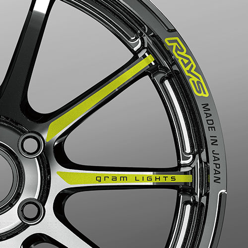 Rays Gram Lights 57NR 'Black Metal Coat' Chrome Limited Edition Colour