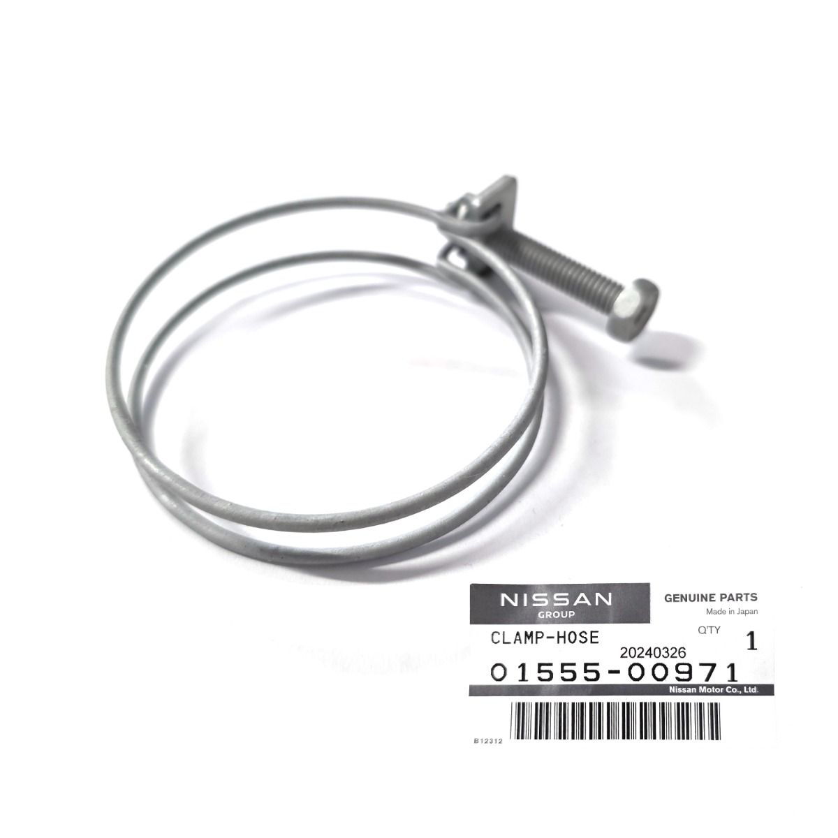 Genuine Nissan Fuel Hose Clamp - Part Number: 01555-00971