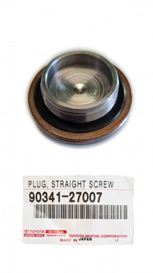 Genuine Toyota 1JZ/2JZ-GTE, 1JZ/2JZ-GE Cam Pulley Straight Screw Plug - Part Number: 90341-27007