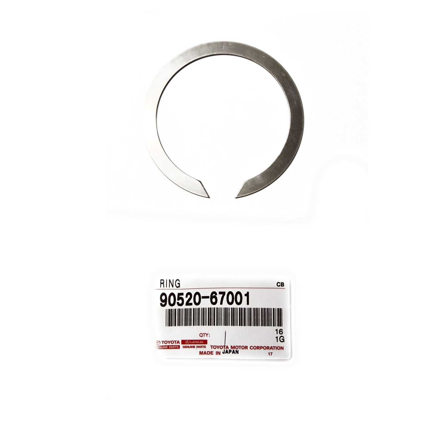 Genuine Toyota 1JZ-GTE Clutch Release Bearing Snap Ring - Part Number: 90520-67001