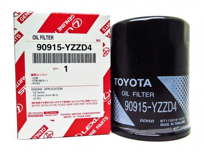Genuine Toyota 2JZ-GE, 2JZ-GTE Oil Filter - Part Number: 90915-YZZD4