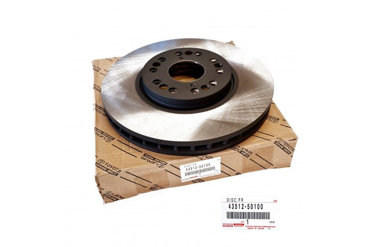 Genuine Toyota 1JZ/2JZ-GTE, 2JZ-GE Front LH OR RH Brake Disc - Part Number: 43512-50100