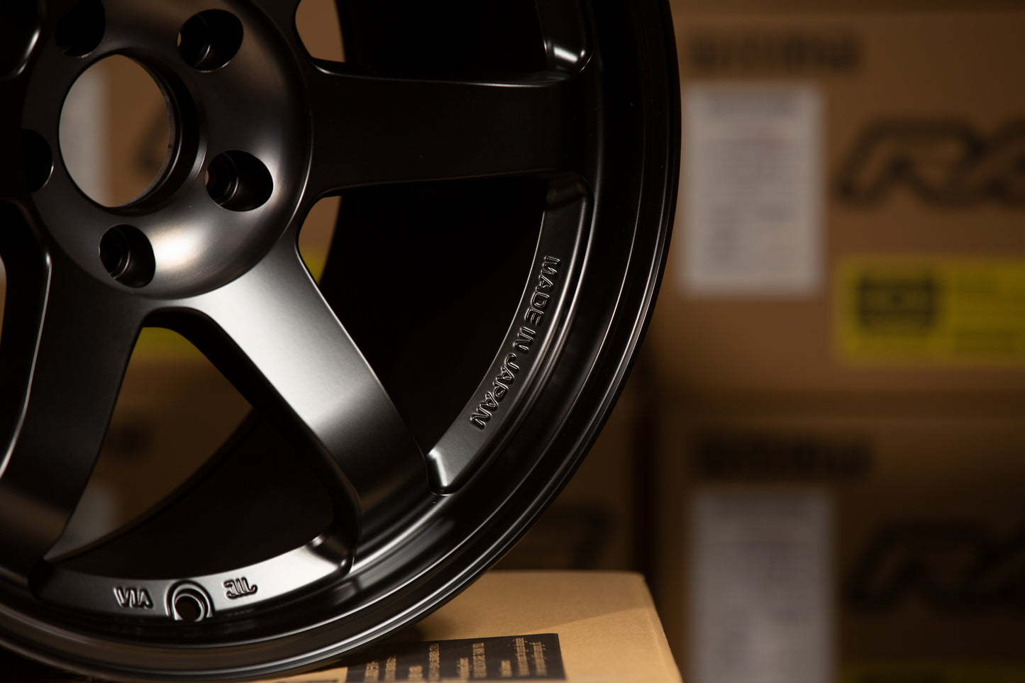 5x114.3 RAYS Volk Racing TE37SL Black Edition 3 - 18x10.5J ET21
